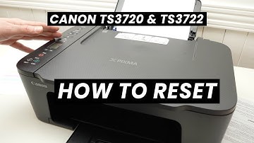 How to Reset the Canon Pixma TR3720 / TR3722