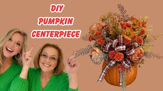 DIY Pumpkin Centerpiece for Fall | Easy Fall Floral Arrangement