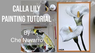 How to Paint Calla Lily Flowers