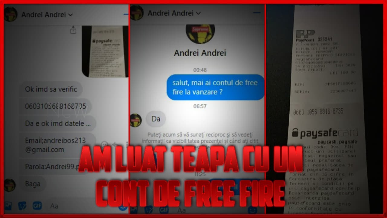 Download AM CUMPARAT UN CONT DE FREE FIRE! AM LUAT TEAPA ?