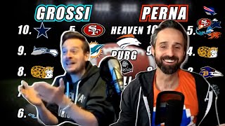 Grossi & Perna Compare their Week 8 Power Rankings (Madness)