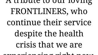 Fight Song - A Tribute To All Frontliners In Philippines. Resimi