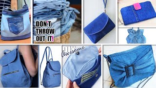 In this video diy tutorial i show you an easy way to make 6 purse bags
by own hands from scratch. ✂ materials need diy: - old jeans pants
...