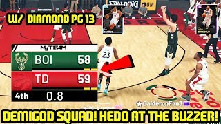 DEMIGOD SQUAD! BUDGET GOD TURKOGLU FOR THE WIN! w/ Diamond Paul George NBA 2K19 MYTEAM GAMEPLAY