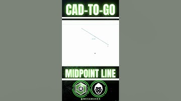 MIDPOINT LINE TOOL CAD-TO-GO #CADTOGO #OnShape #MidpointTool #CADTips  #OnShapeTips