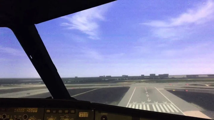 My first flight in a A320 Sim