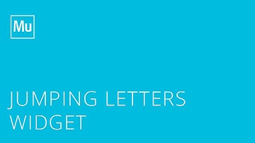 Adobe Muse Jumping Letters Widget