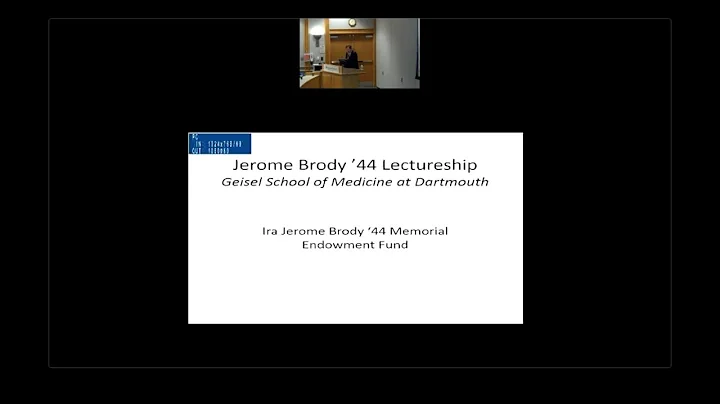 2016 Jerome Brody D'44 Lecture at the Geisel Schoo...