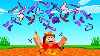 Minecraft but FIRE GIVES YOU OP ITEM (GONE WRONG ) 🤯