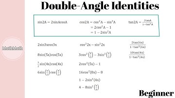 Trigonometry - HOW TO: Double-Angle Identities (Beginner, Part 1)
