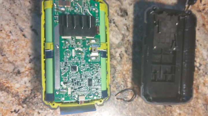 Ryobi 40 volt battery reset.