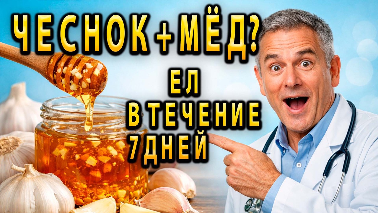 ЧЕСНОК + МЁД 7 ДНЕЙ ПОДРЯД — Вот что произошло с организмом!