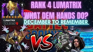 RANK 4 LUMATRIX IS GOATED! Marvel Contest Of Champions
