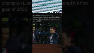 Lionel Messi First Goal 2023 | PSG vs Angers #shortsvideo #shorts #youtubeshorts