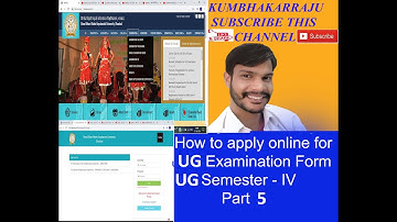UG Semester IV Exam Form Ug sem 4 UG Sem 4 Examination Form Fill Up,Graduation Sem  4  Exam BBMKU