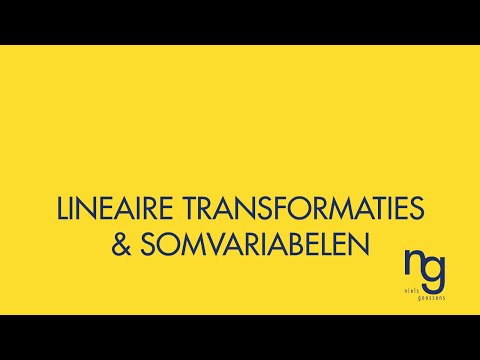 Lineaire Transformatie/Somvariabele (Statistiek)