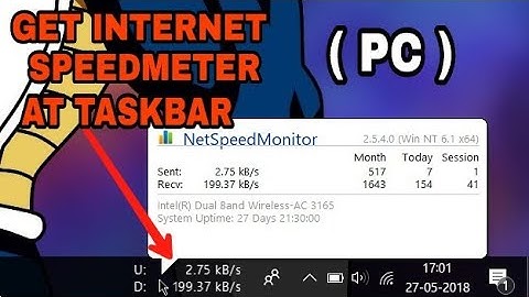 How To Get Internet SpeedMeter In Windows 7,8,10 | May 2018 | PC
