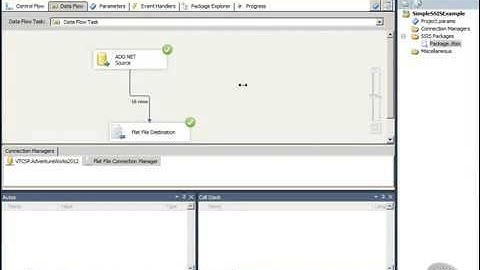 Implementing a Data Warehouse with SQL Server 55 Simple SSIS Example Part 2   YouTube