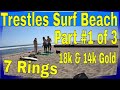 Metal Detecting Gold & Silver  Rings & Old Coins Treasure Hunting Trestles Beach Part 1