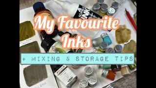 Acrylic Inks- How I Use and Store Them for Mixed Media Art