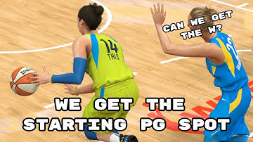 First Start in our WNBA MyCareer: WNBA MyCareer in MyLeague Series