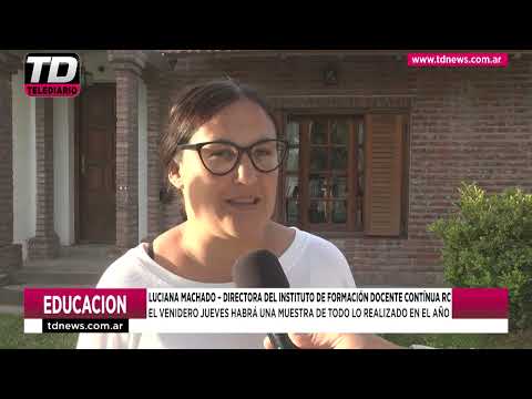 LUCIANA MACHADO   DIRECTORA INSTITUTO DE FORMACION DOCENTE RC   EL VENEDERO JUEVES HABRA UNA MUESTRA