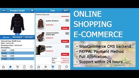 WooCommerce Online Shopping ECommerce Mobile Apps Source Codes