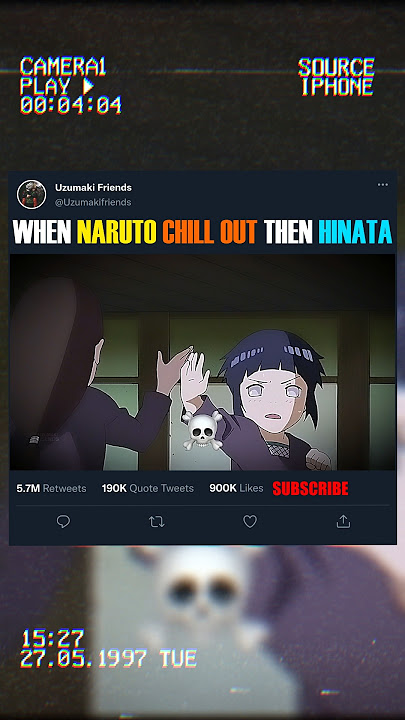 WHEN NARUTO CHILL 😎 OUT THEN HINATA ☠️🔥 #naruto #hinata