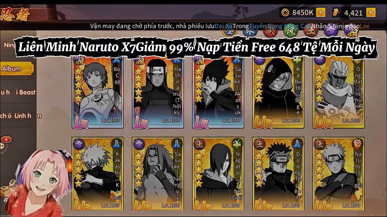 Liên Minh Naruto X7: Game Naruto Siêu Ưu Đãi, Free 648¥ Mỗi Ngày Cực Hot