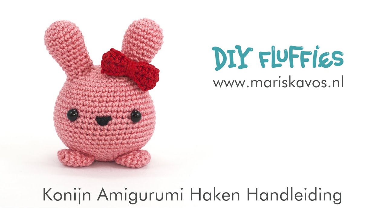 Mimi het konijn Amigurumi haakpatroon Nederlands - YouTube