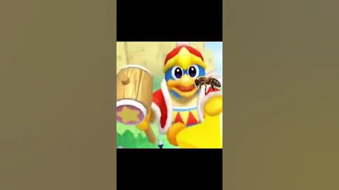 King Dedede is stung by a Bee