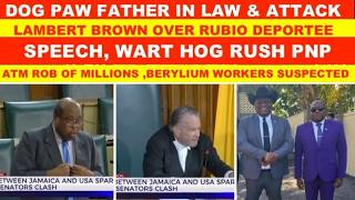 DOG PAW FATHER IN LAW ATTACK LAMBERT ROWN OVER RUBIO DEPORTEE SPEECH, WART HOG BLAME  PNP. ATM  ROB