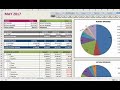 How to Create Moon Calendars & Track Any Year Expenses template in MS Excel l #excel #msexcel