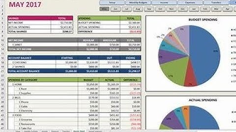 How to Create Moon Calendars & Track Any Year Expenses template in MS Excel l #excel #msexcel