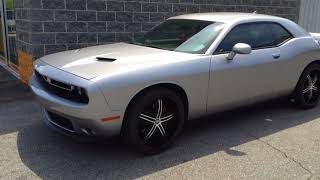 2015 DODGE CHALLENGER ON 22" MAZZI ENTICE BLACK AND MACHINE WHEELS AND 265/35-22 FULLRUN TIRES