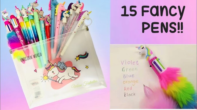 Homemade unicorn pen /how to make cute unicorn pen without plastic, Homemade  pen