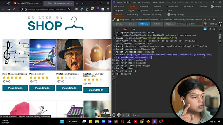 Blind SSRF With Out Of Band Detection | PORTSWIGGER LAB SOLUTION
