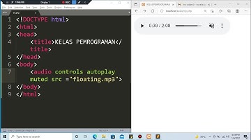 TUTORIAL CARA MENAMBAHKAN AUDIO/SUARA DI HTML - HTML (AUDIO) #css #html #htmltutorial #csstutorial