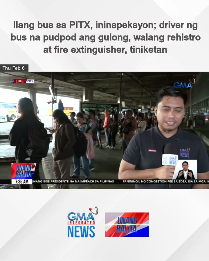 Ilang bus sa PITX, ininspeksyon; driver ng bus na pudpod ang gulong, walang... | Unang Balita