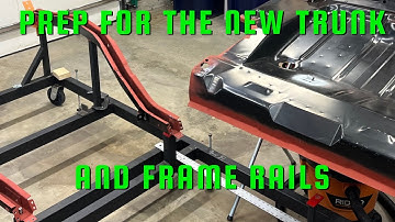 How to Prep the Trunk Floor and Frame Rails for install on a First Gen F-body Camaro, Firebird.