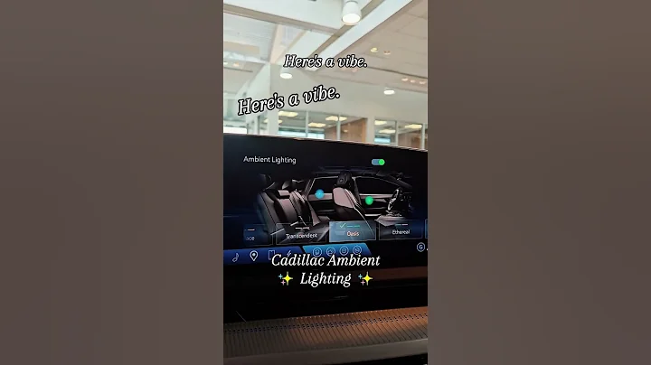 Cadillac's Ambient Lighting - Always a vibe... ✨