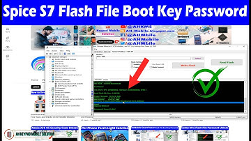 Spice S7 (SPD6531A) Flash File, Boot Key and Password Unlock