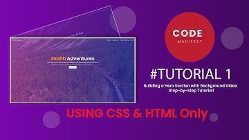 BUILDING A HERO SECTION WITH BACKGROUND VIDEO🔥 || STEP BY STEP TUTORIAL