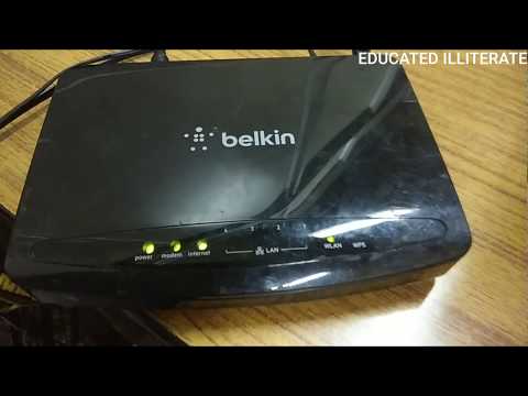 BELKIN MODEM COMPLETE SETTING AND INSTALLATION