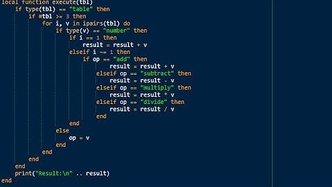 How to make your own calculator with Lua!