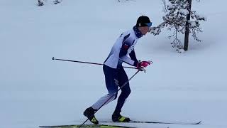 Arm and upper body work in Classic XC skiing