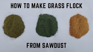 How to make grass using Sawdust for your scale model | DIY for Beginner