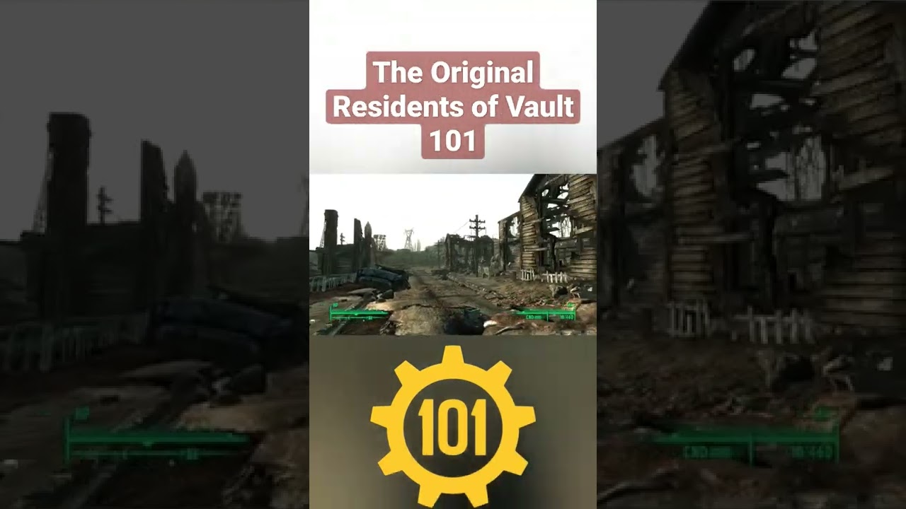 The Original Residents of Vault 101 in Fallout 3 - YouTube