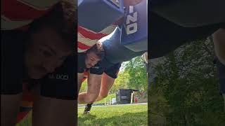 Rugby Second Row And 8 Scrummage Training