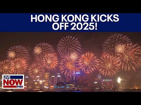 New Years fireworks: Hong Kong rings in 2025 | LiveNOW from FOX